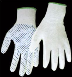 ESD PVC Dotted Grip Gloves